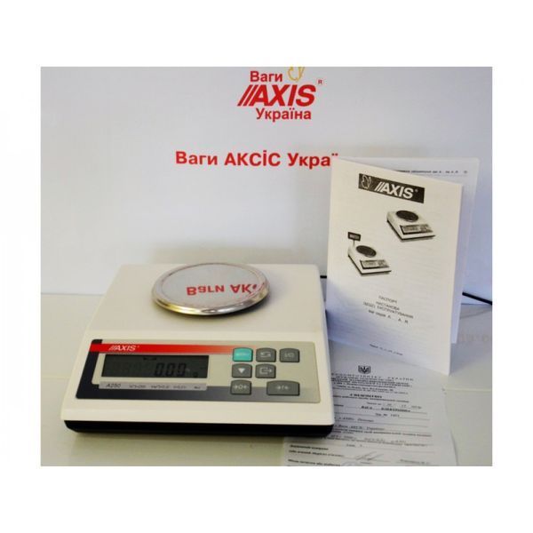 Весы лабораторные Axis A 250 до 250 г, дискретность 0,01 г 003325 фото
