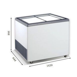 Морозильный ларь с прямым стеклом Crystal ЭКТОР 46 SGL (5 корзины) 011547 фото