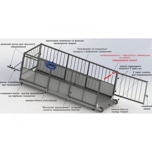 Весы для свиней Axis 4BDU 600X-0820 Бюджет 015798 фото