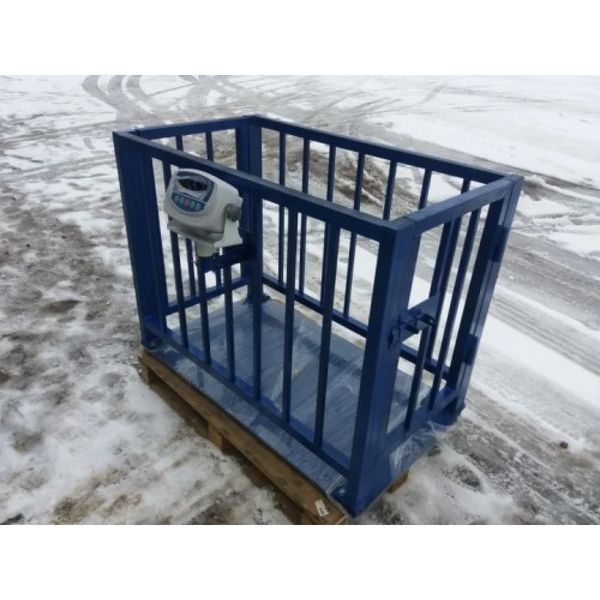 Весы для взвешивания животных VTP-G-075125 ( 600 кг, 750х1250 мм ) с клеткой 900 мм 00016400 фото